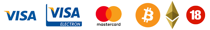Visa | Visa Electron | MasterCard | You must be over 18 to play